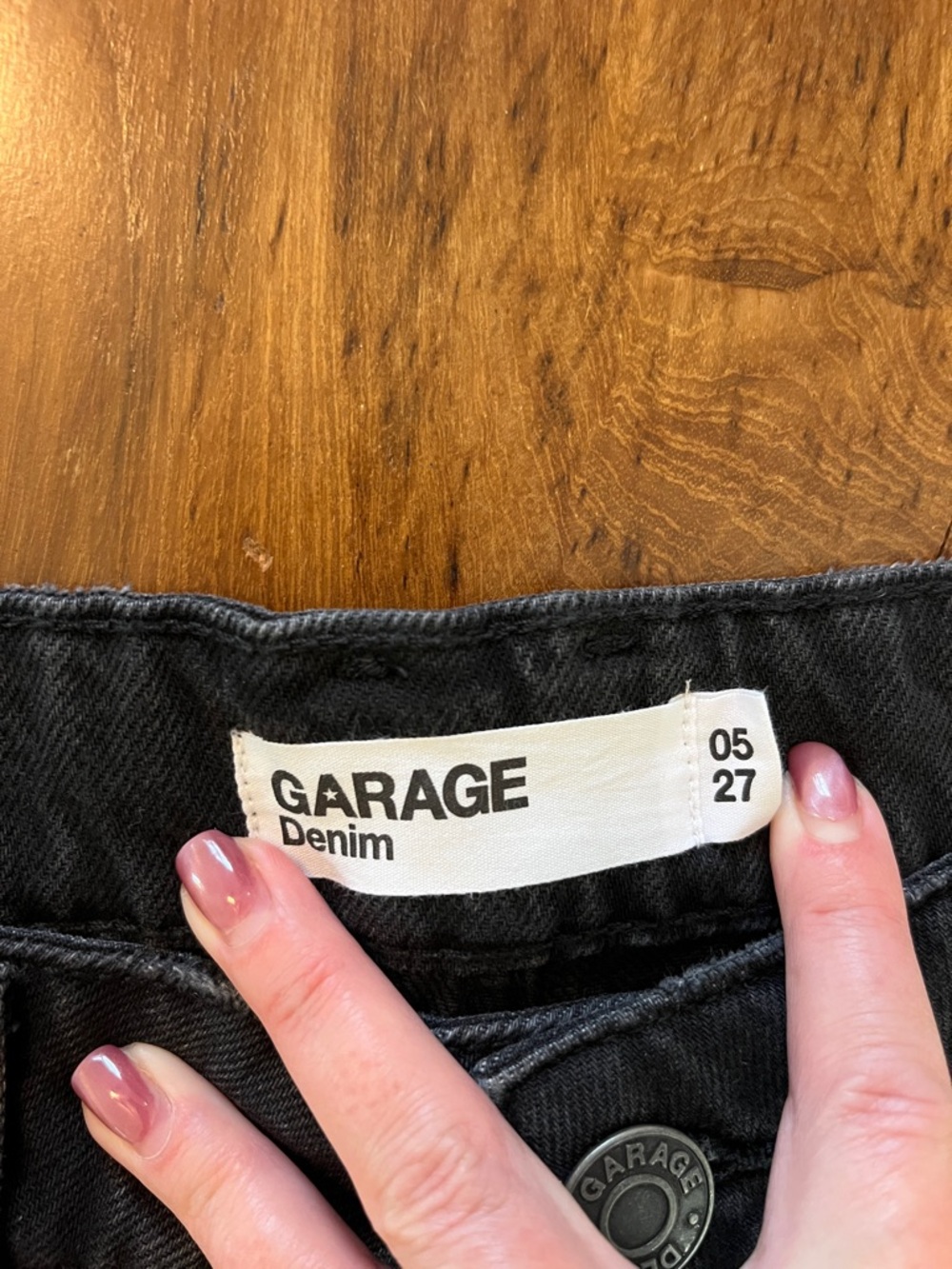 Garage Black Distressed Hem Denim Shorts - Picture 2 of 9